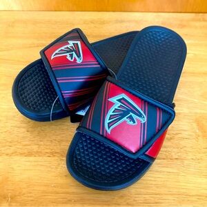 Atlanta Falcons Boys Unisex NFL Deluxe Foam Sport Slide Sandals Youth 11/12 NWT